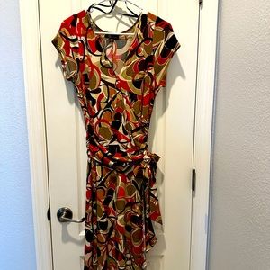 AB Studio mock wrap dress